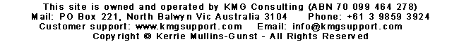Contact KMG Consulting
